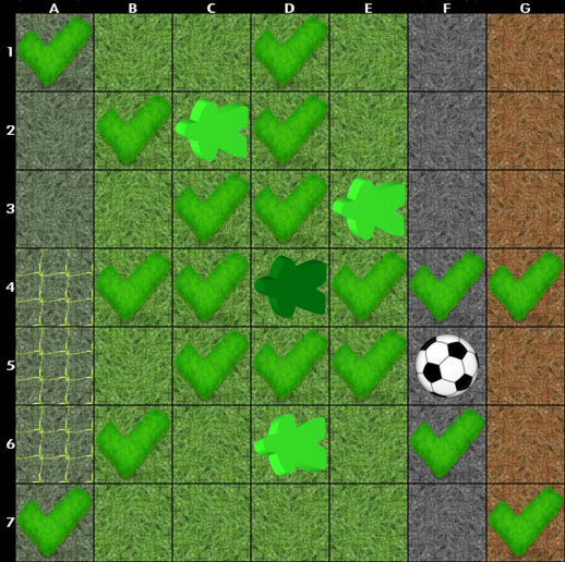 Déplacement d'un pion (1/2)