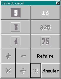 La bo�te de dialogue de saisie d'une solution